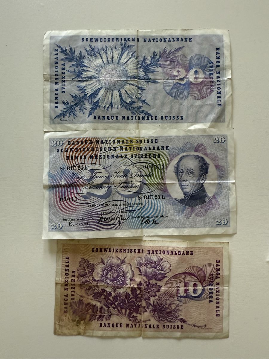 Billets de banque: Alte Schweizer Noten – D'occasion à Basel par momo.st