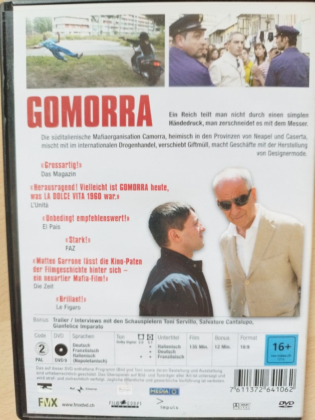 Tutti i DVDs: Gomorra DVD - Eine Reise ins Herz der Mafia – Usato da Rhäzüns venduto da Badihuelsa 1