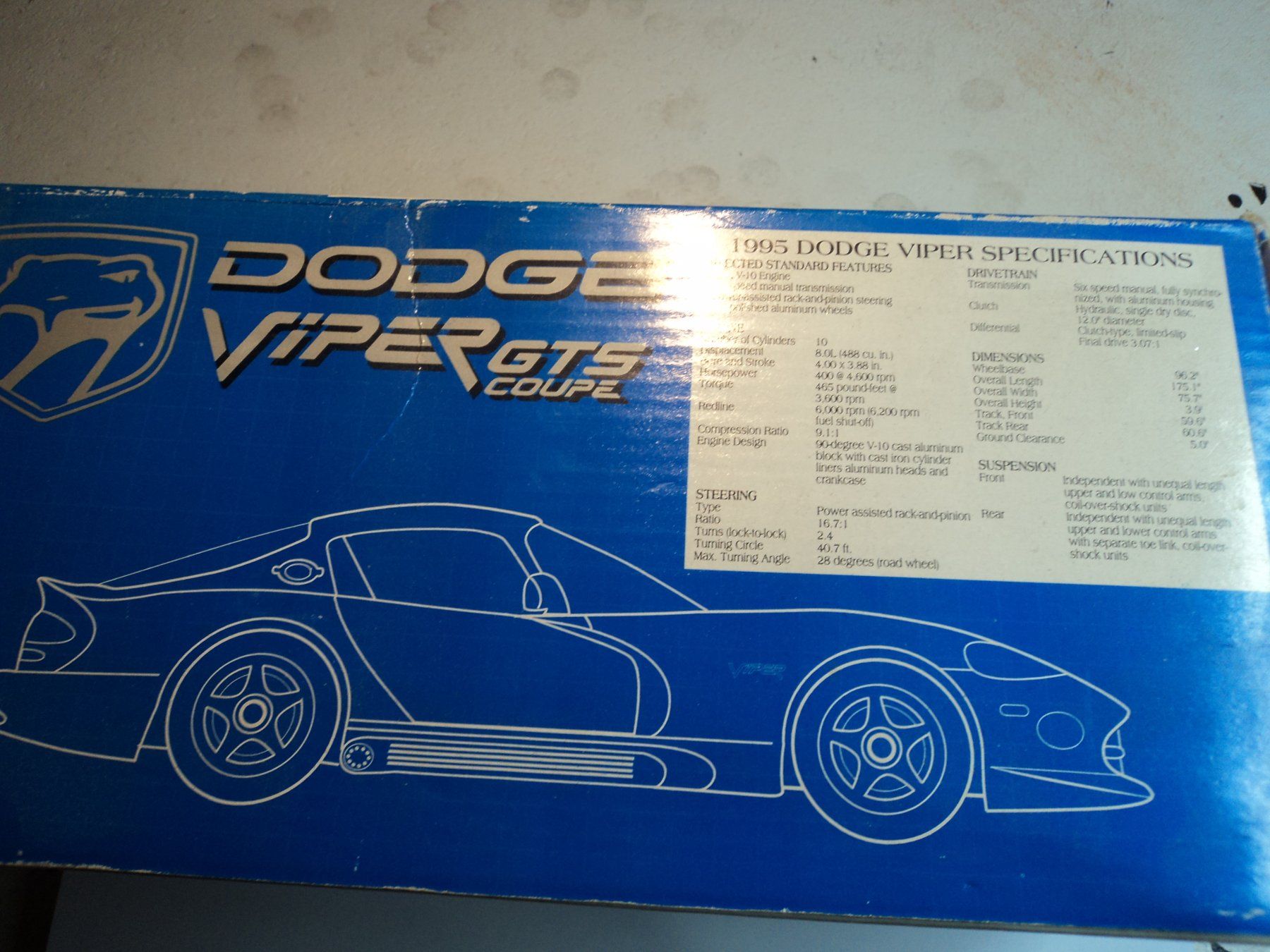 Dodge Modellini d'auto: Dodge Viper GTS Coupé 1/25 Promocar – Usato da Schwarzenburg venduto da modelCARama 9