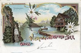 Vierwaldstättersee  UR  -  Schillerstein und Treib   um 1901
