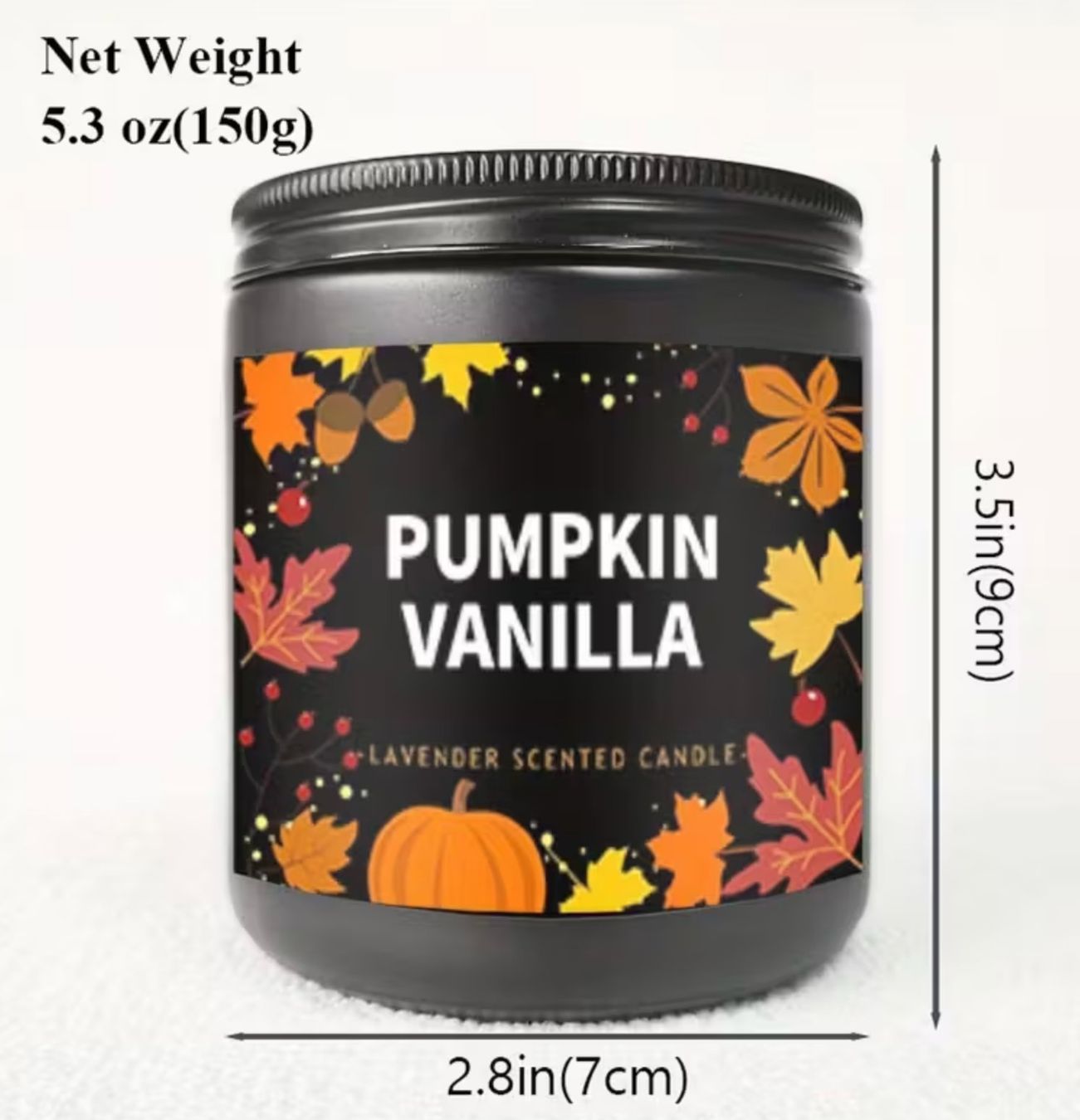 Candele: Kürbis Vanille Duftkerze, Herbstdeko – Nuovo e nell'imballaggio originale da Reinach BL venduto da Deinfashion 2
