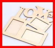 Do it yourself DIY Bilderrahmen Love Valentinstag Geschenk