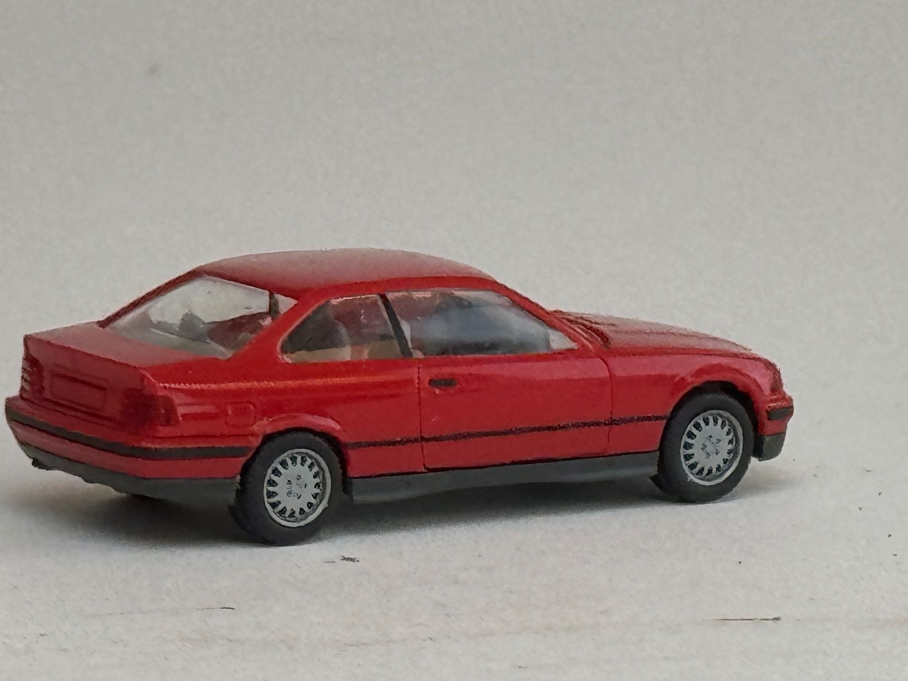 Herpa Modellini d'auto: VE1- Herpa BMW 325 i rot – Usato da Elm venduto da Wikmtz 1