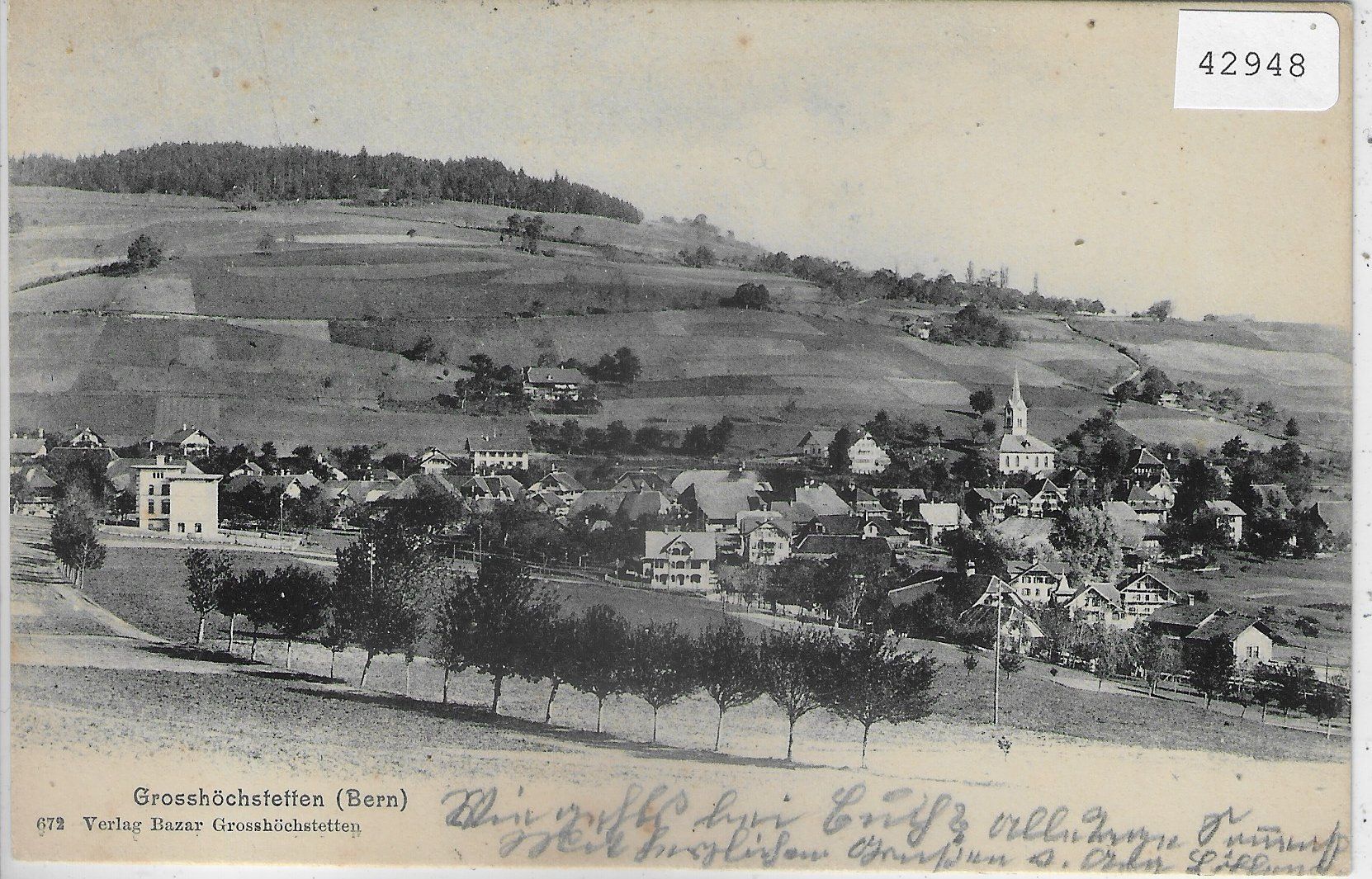 Cartoline postali: Grosshöchstetten - Generalansicht – Usato da Ettingen venduto da Kartenplanet