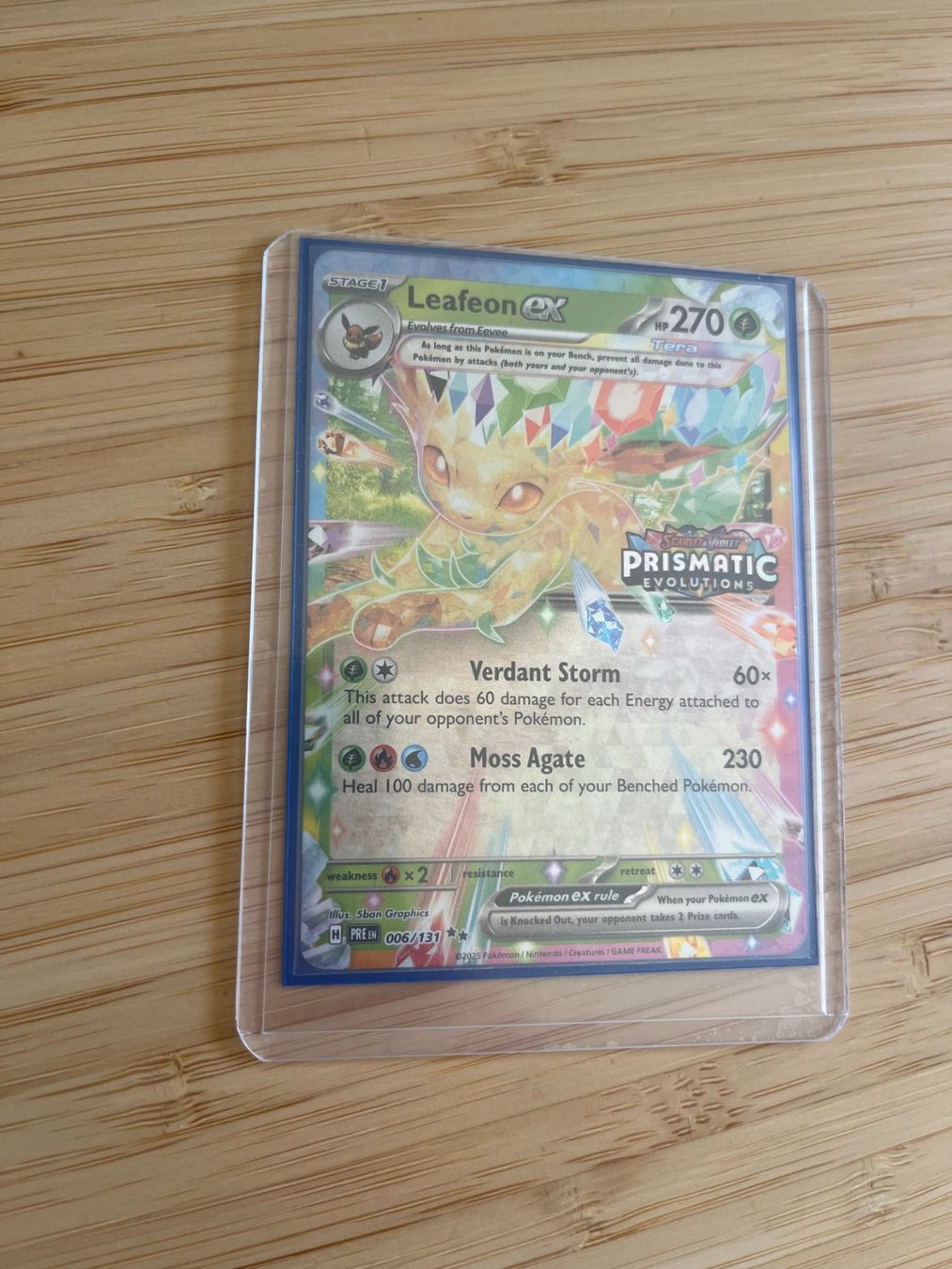 Pokémon Carte collezionabili: Leafeon ex #6 Pokemon Prismatic Evolutions – Nuovo (secondo la descrizione) da Pully venduto da sup_gdv2