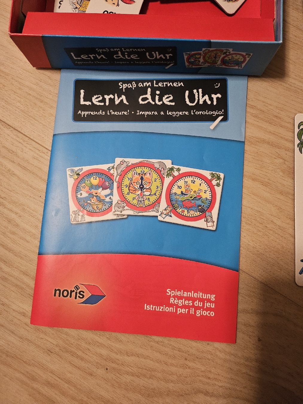 Spiele: Apprends l'heure: Jeu éducatif Noris, complet – Gebraucht aus La Joux FR von car_ck96 4