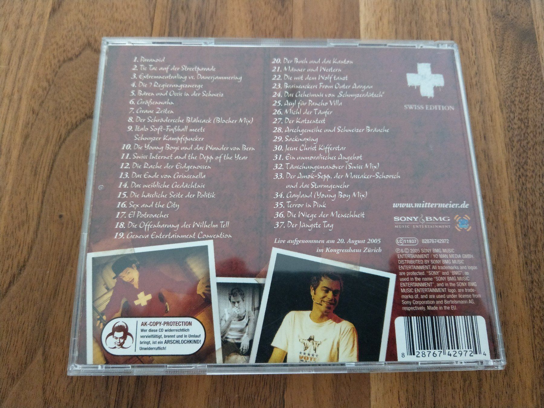 CD: CD - Michael Mittermeier Paranoid Swiss Edition – Usato da Rheinfelden venduto da FilmAuktion 1