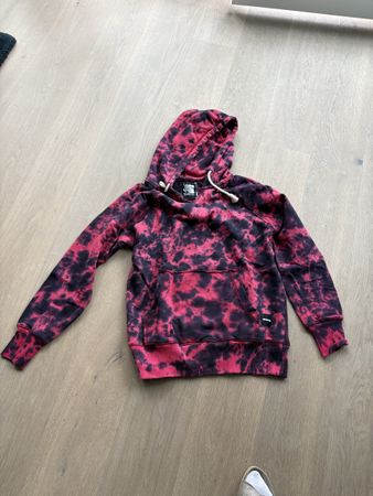 Kapuzenpullover nnim Switzerland rot schwarz Grösse S