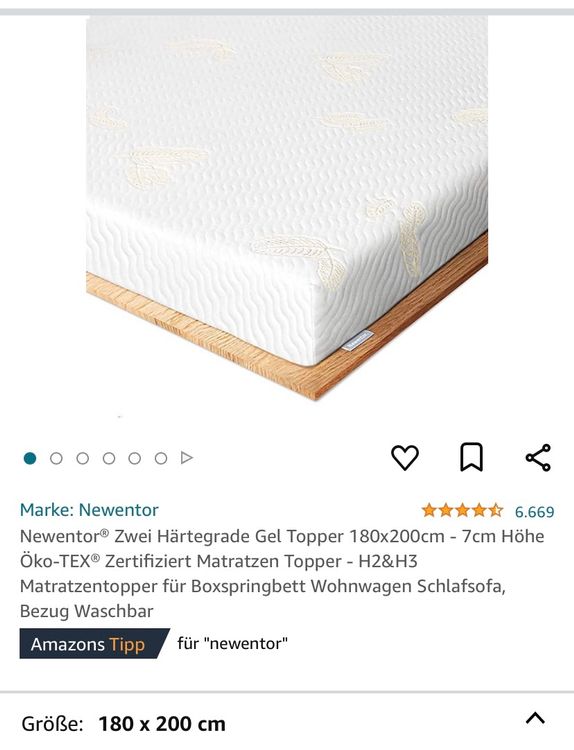 Topper 180x200 | Kaufen auf Ricardo