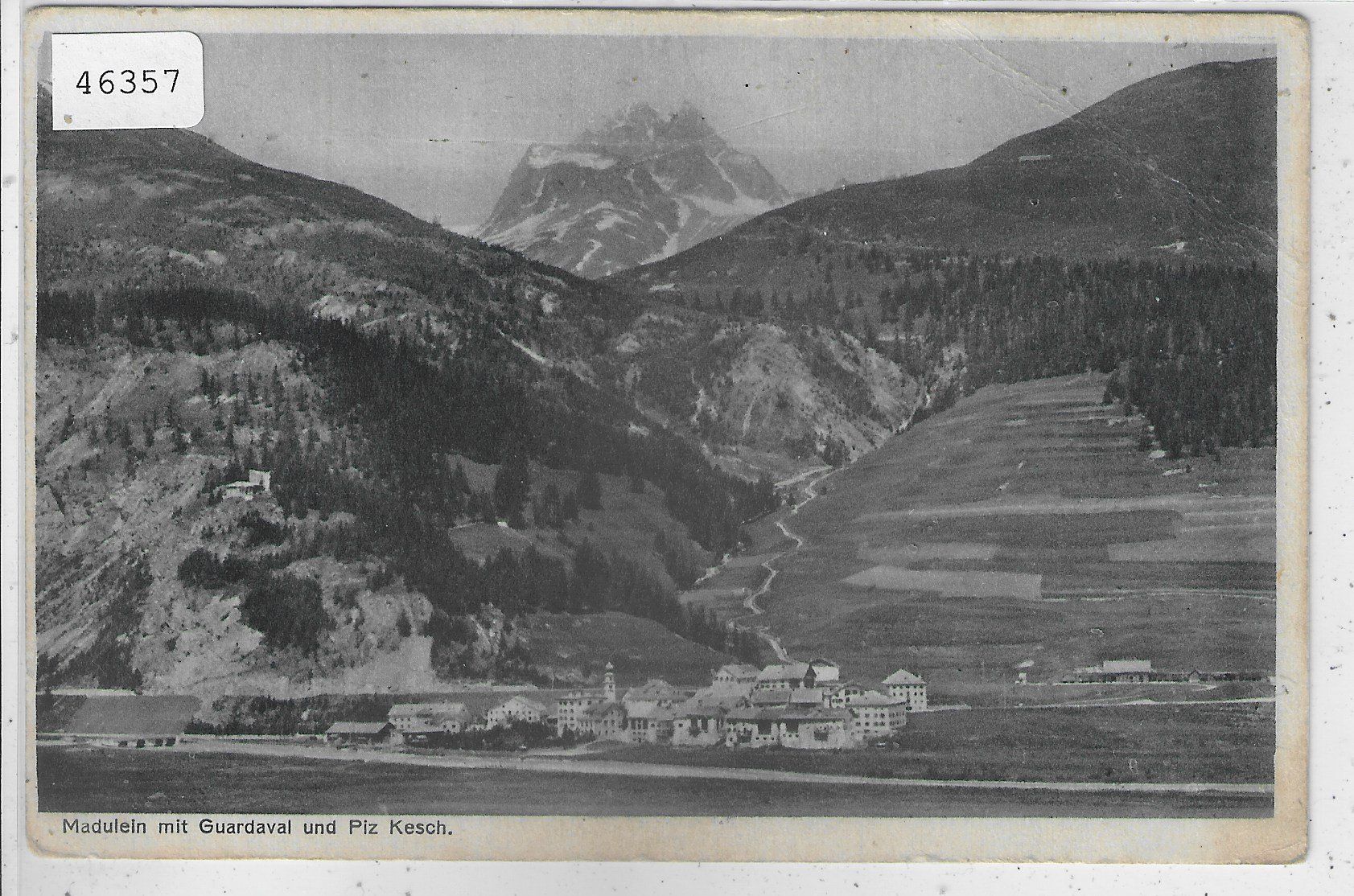 Cartoline postali: Madulein mit Guardaval und Piz Kesch – Usato da Ettingen venduto da Kartenplanet