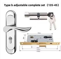 Serrure de porte en acier inoxydable de porte intérieure