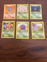 Pokémon Jungle 1999 – 6 Vintage Karten – DE/EN – Original