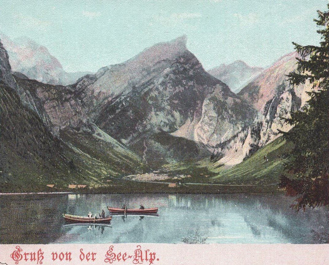 Ansichtskarten: Gruss von der See Alp – Gebraucht aus Aarau von kufi44 1