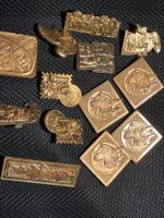 Basler Fasnachtsplaketten Gold ohne Silberteil für Bastler