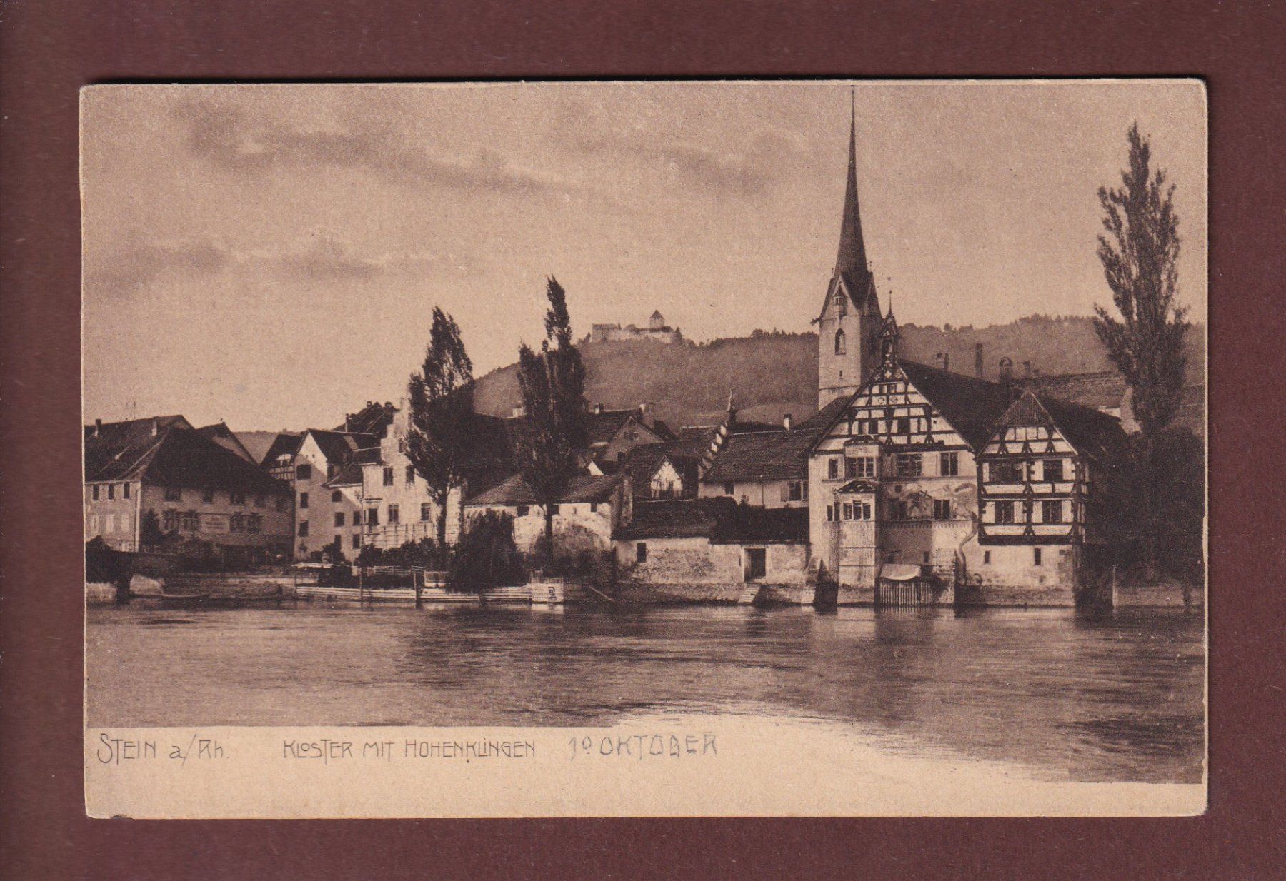 Cartoline postali: STEIN AM RHEIN - Kloster – Usato da Pully venduto da nicecards-shop