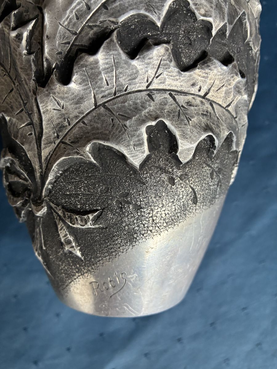 Vasi & Recipienti: antike silberfarbene Metallvase Art Deco – Usato da Dornach venduto da Rosengarten 1