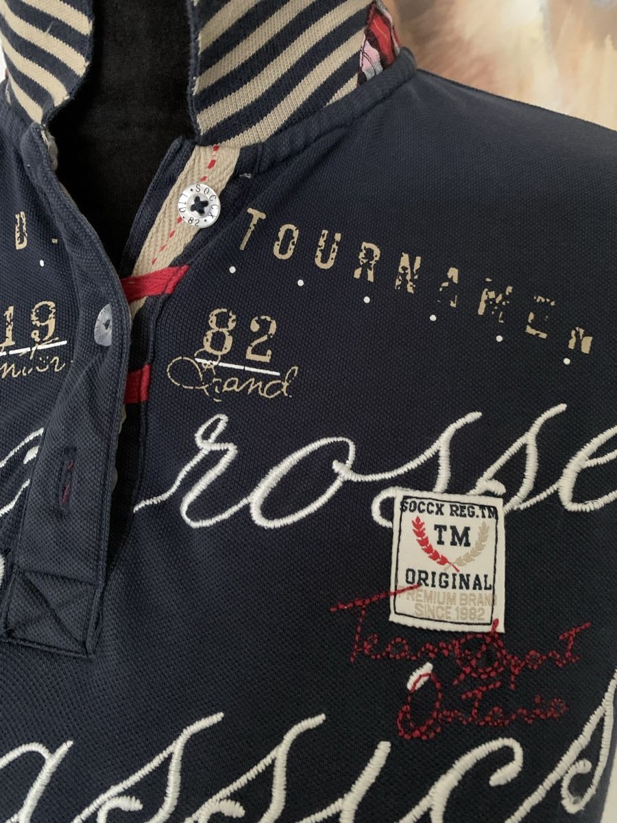 Polo-Shirts: 2 SOCX Poloshirts Gr. 38 weiss & dunkelblau – Gebraucht aus Neuendorf von LadystreetL 4