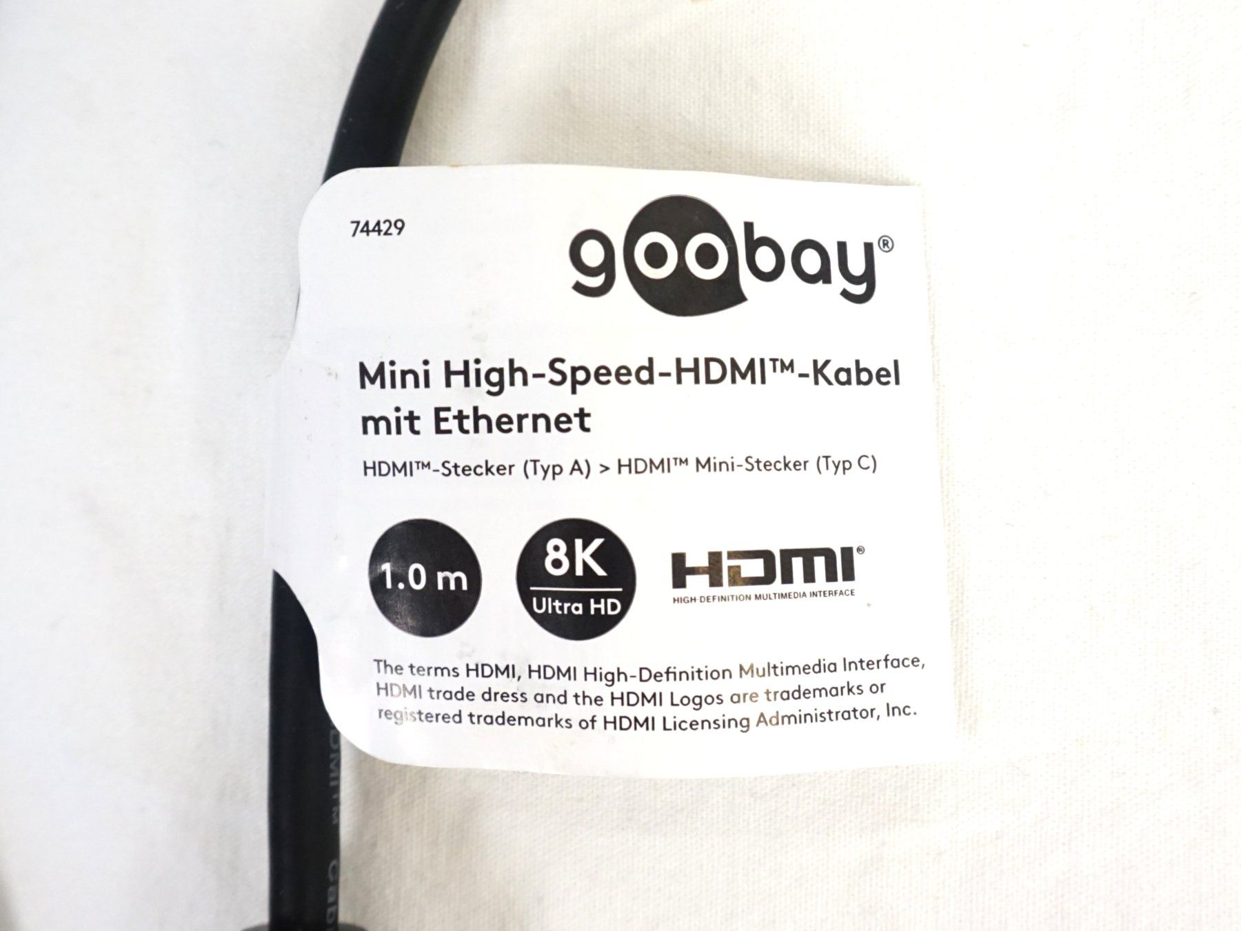 Digitec Cavi: Mini High-Speed-HDMI Kabel mit Ethernet – Nuovo (secondo la descrizione) da Pratteln venduto da Restwert_Pratteln 3