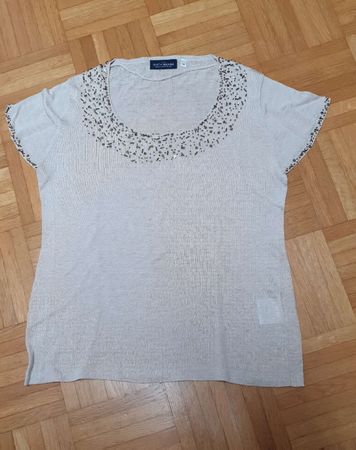 Sommerliches Damen T-Shirt mit Schmucksteinen, Grösse M
