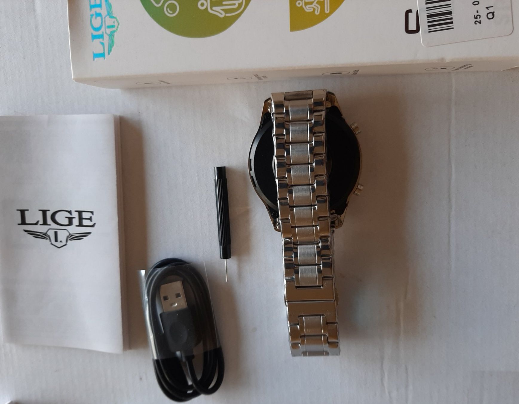Smart Smartwatch: LIGE Sport BW0189 Smartwatch 1.3" HD Touch Bluetooth Call – Nuovo e nell'imballaggio originale da Genève venduto da Cockattoo 3