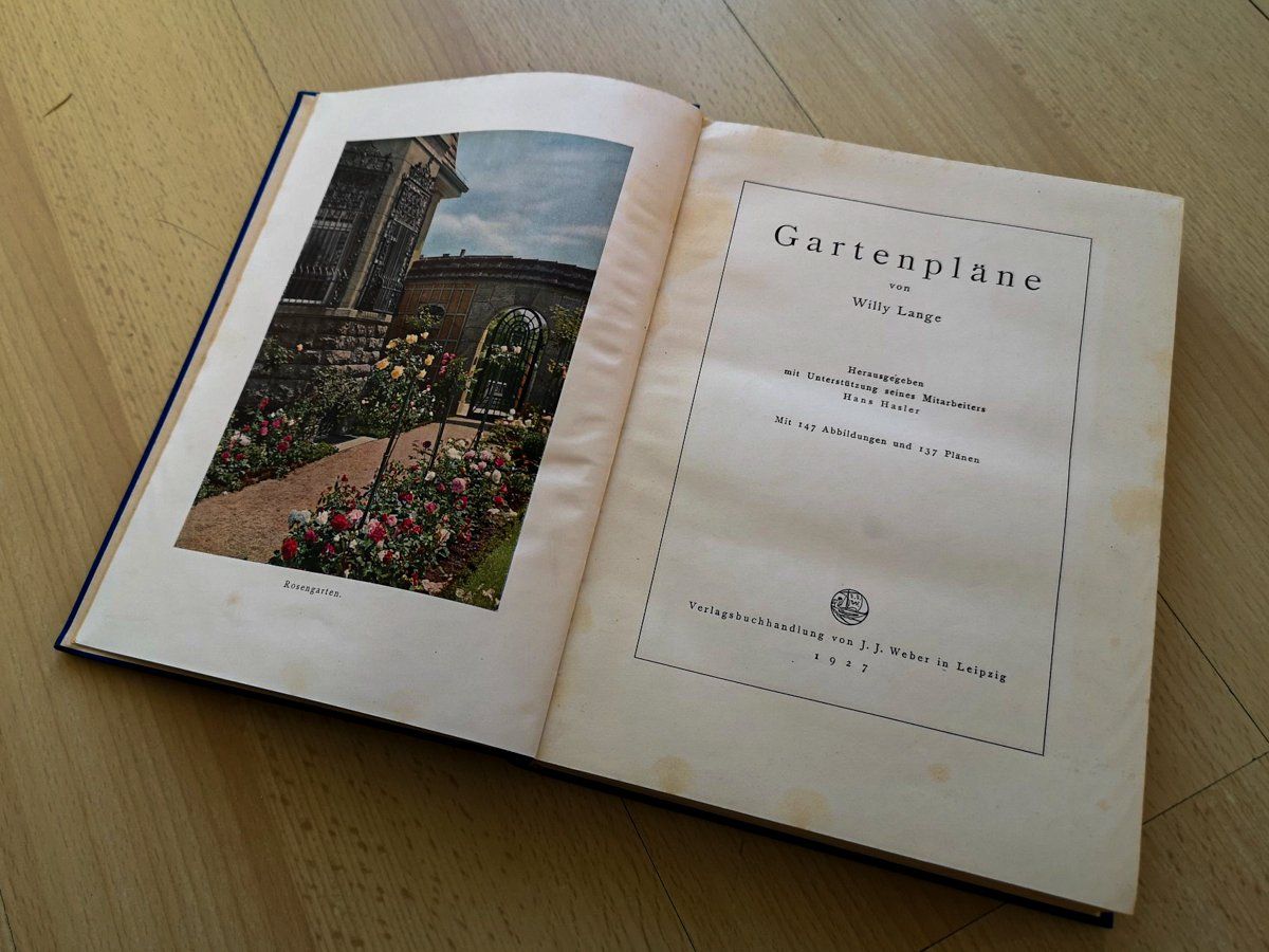 Libri: Gartenpläne - Willy Lange 1927 – Usato da Sargans venduto da Botanico 1