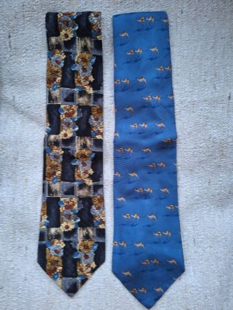 Lot de 2 cravates homme - Motifs originaux et variés
