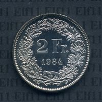 CHF___2.00 1984 stgl *nigelnagelneu! 2 Franken