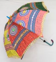 Indischer bunter Deko Schirm Sonnenschirm Festival 80cm