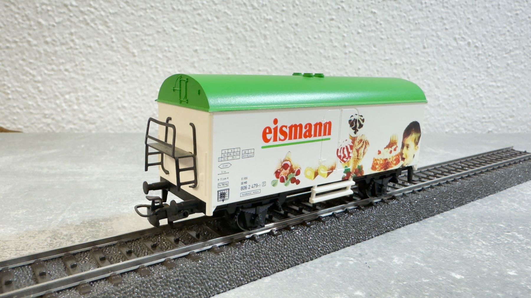 Märklin Modellini di ferrovie: Märklin Eismann Güterwagen H0 / AC – Usato da Windlach venduto da Kelebra 3