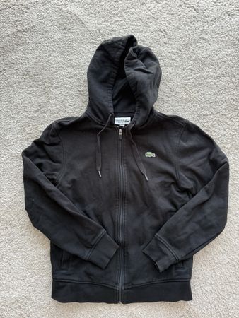 Lacoste Sport Kapuzenjacke, Schwarz, Gr. S – Top Zustand!