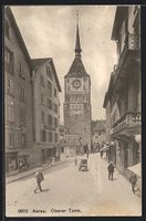 AK Aarau, Strassenpartie am Oberen Turm