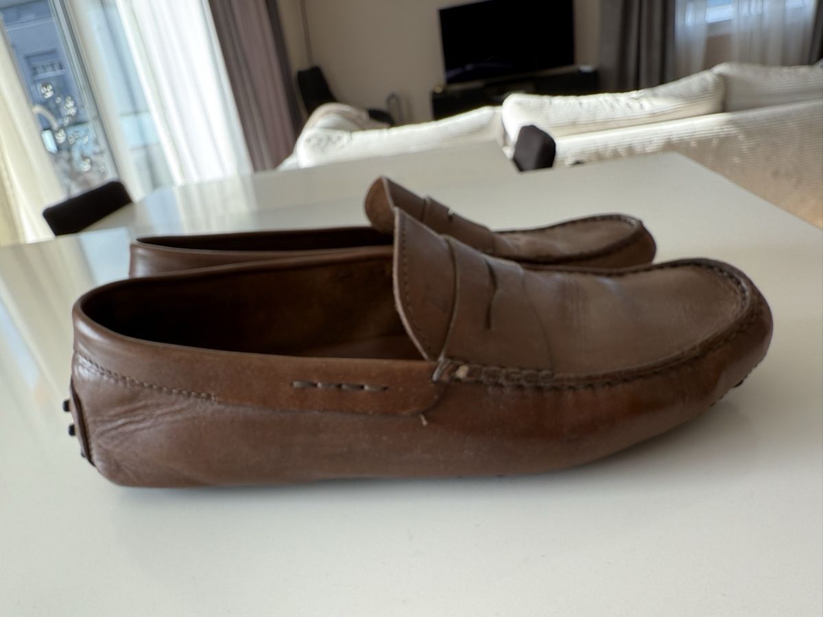 Tod'S Chaussures hommes: Tod’s brown leather mocassin 39,5 – D'occasion à Châtelaine par Veradat 3