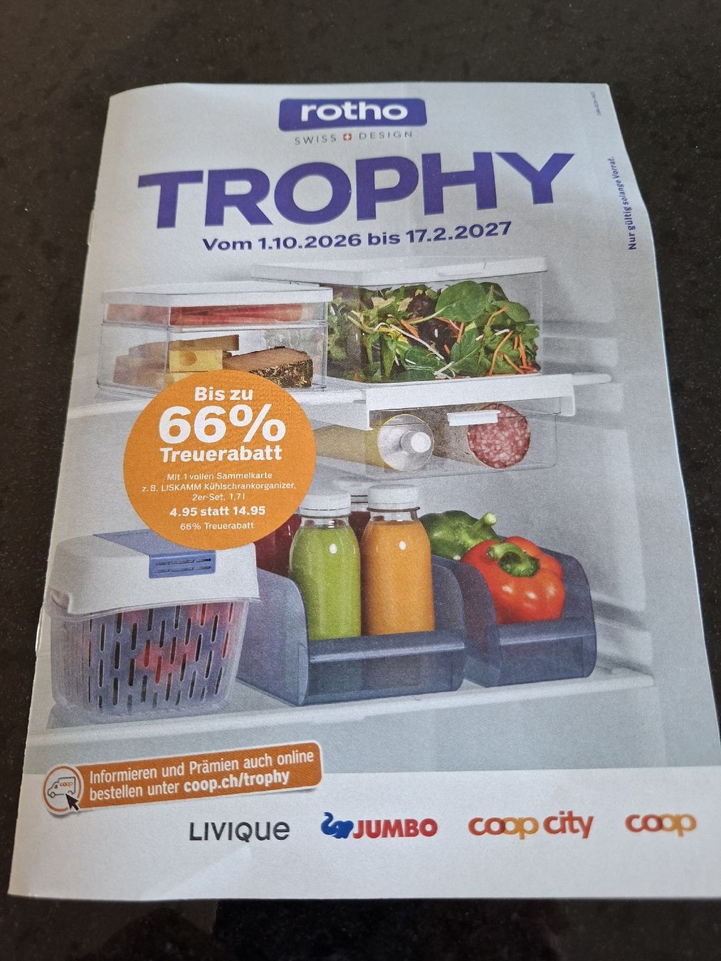 Coop Timbres & points: COOP rotho Trophy, 2 volle Karten – Neuf avec emballage d'origine à Buochs par Gianna2020