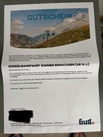 Gutschein Gondelbahnfahrt Sommer Erwachsene (AB 16J)