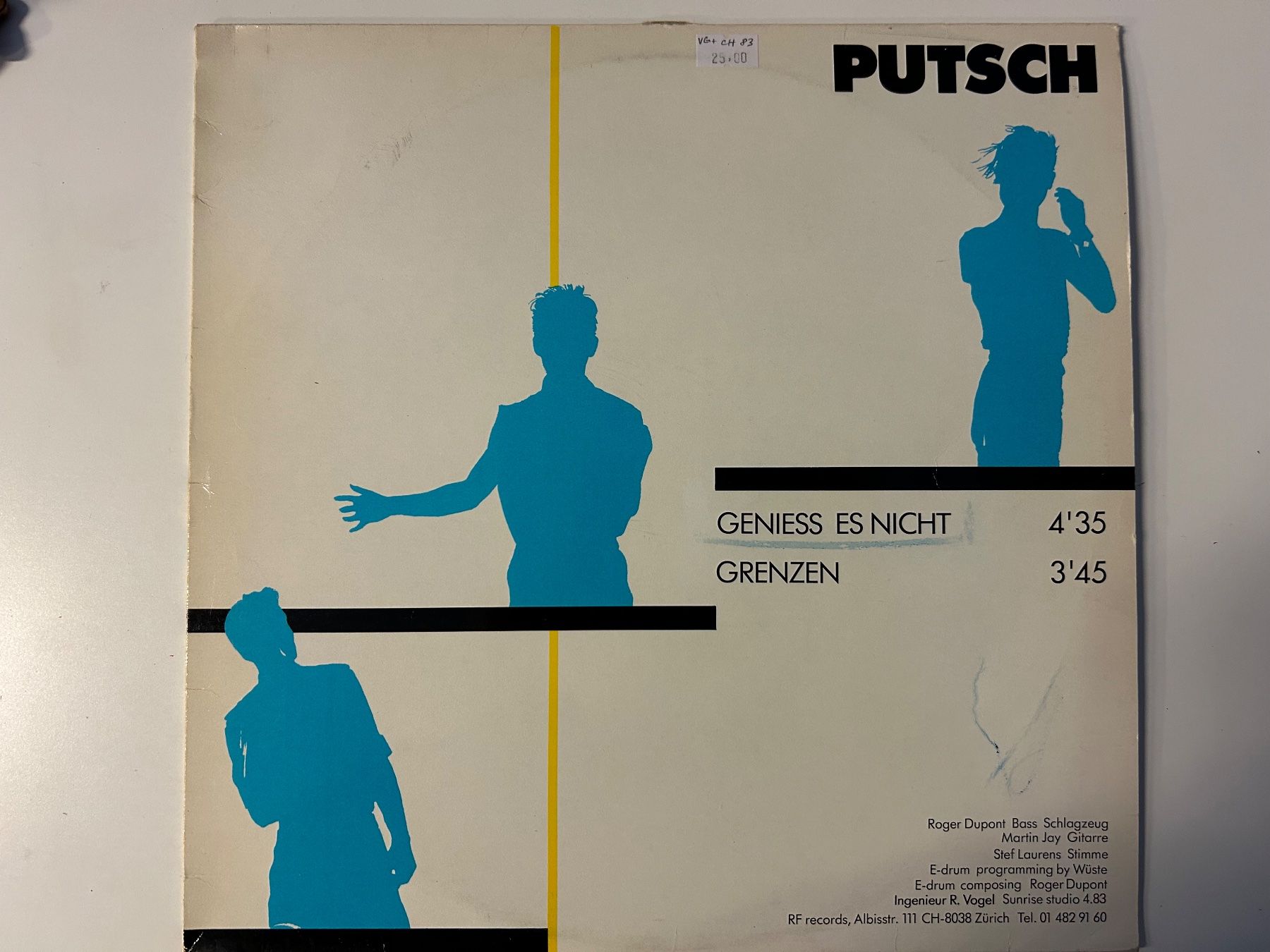 Vinyles: Putsch - "Geniess es nicht" seltene  Schweizer Maxi – D'occasion à Aesch BL par BlueMusicRecords