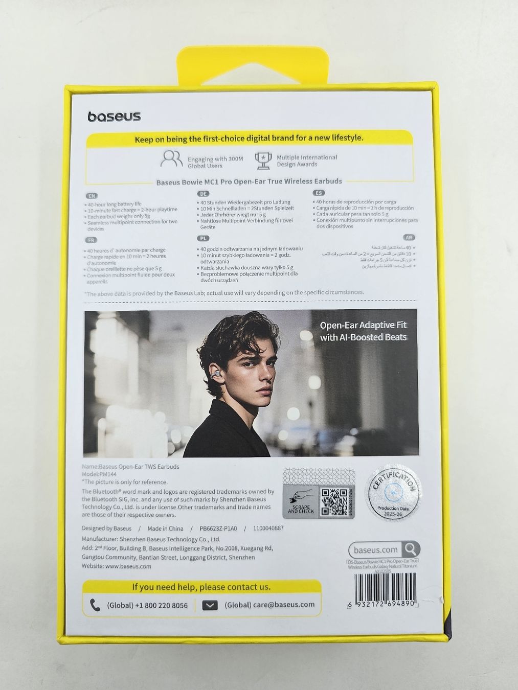 Baseus Cuffie: Baseus Bowie MC1 Pro Open-Ear Earbuds – Nuovo (secondo la descrizione) da Buhwil venduto da DerH4mStEr 4