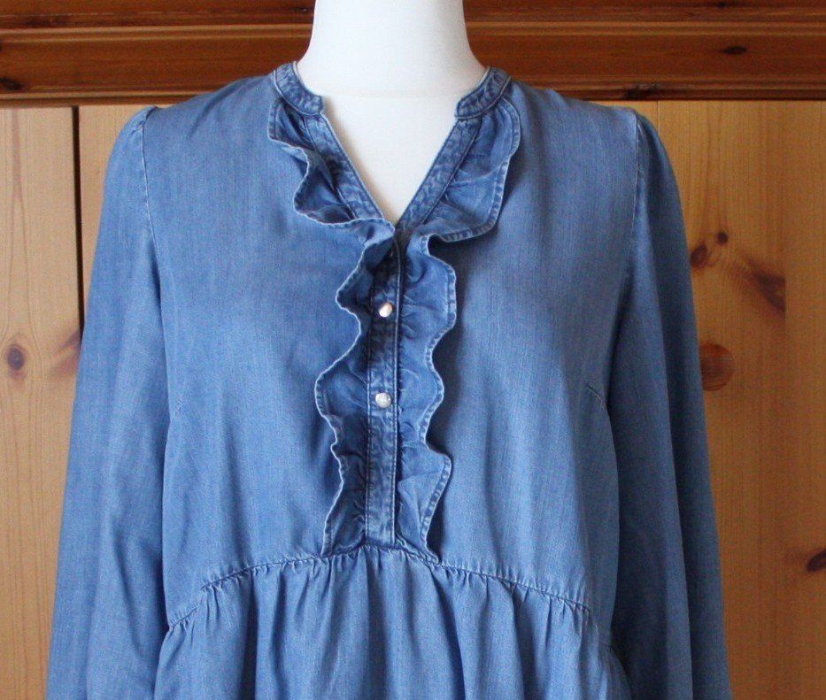 Vestiti: Kleid Langarm C & A Jeans blau Gr. 46 – Usato da Flüelen venduto da Diversicum-Curvy 1