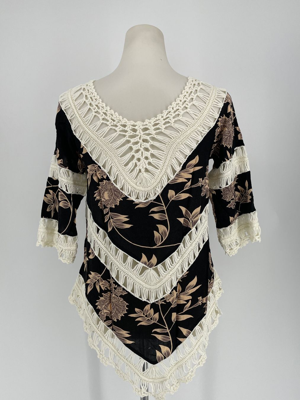 T-shirt: Boho Häkelspitze Shirt Bluse Gr. S/M – Usato da Auenstein venduto da moin. 3