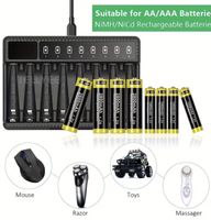 Neuer 1.5V Akku Ladegerät für AA/AAA Akkus - 8 Slots!