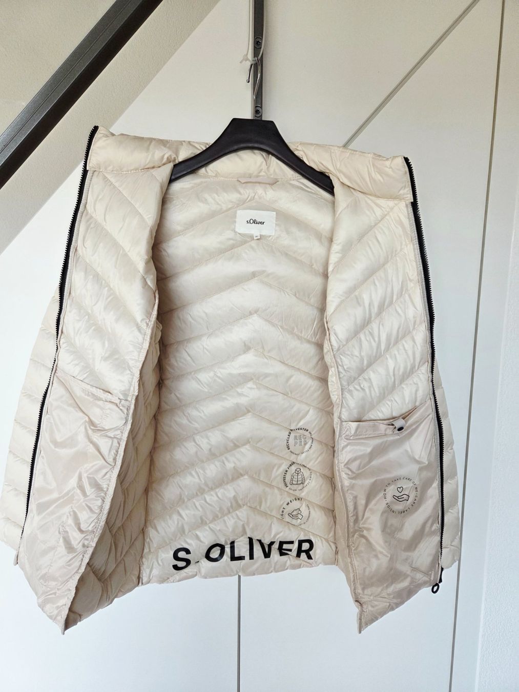 S.Oliver Giacche: s.Oliver Steppjacke creme in 42 – Usato da Küsnacht ZH venduto da msz_99nh 2