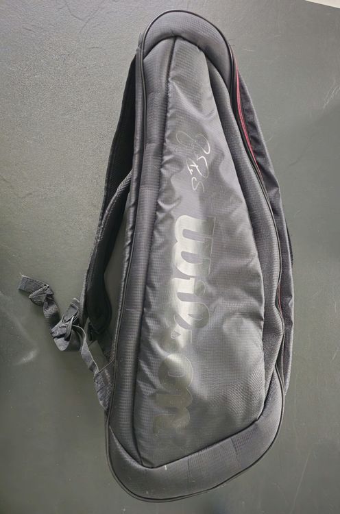 Sac De Tennis Wilson Advantage, 3 Raquettes, Bandoulière Réglable, Noir - Occasion