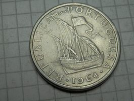 Portugal 5 Escudos, 1964