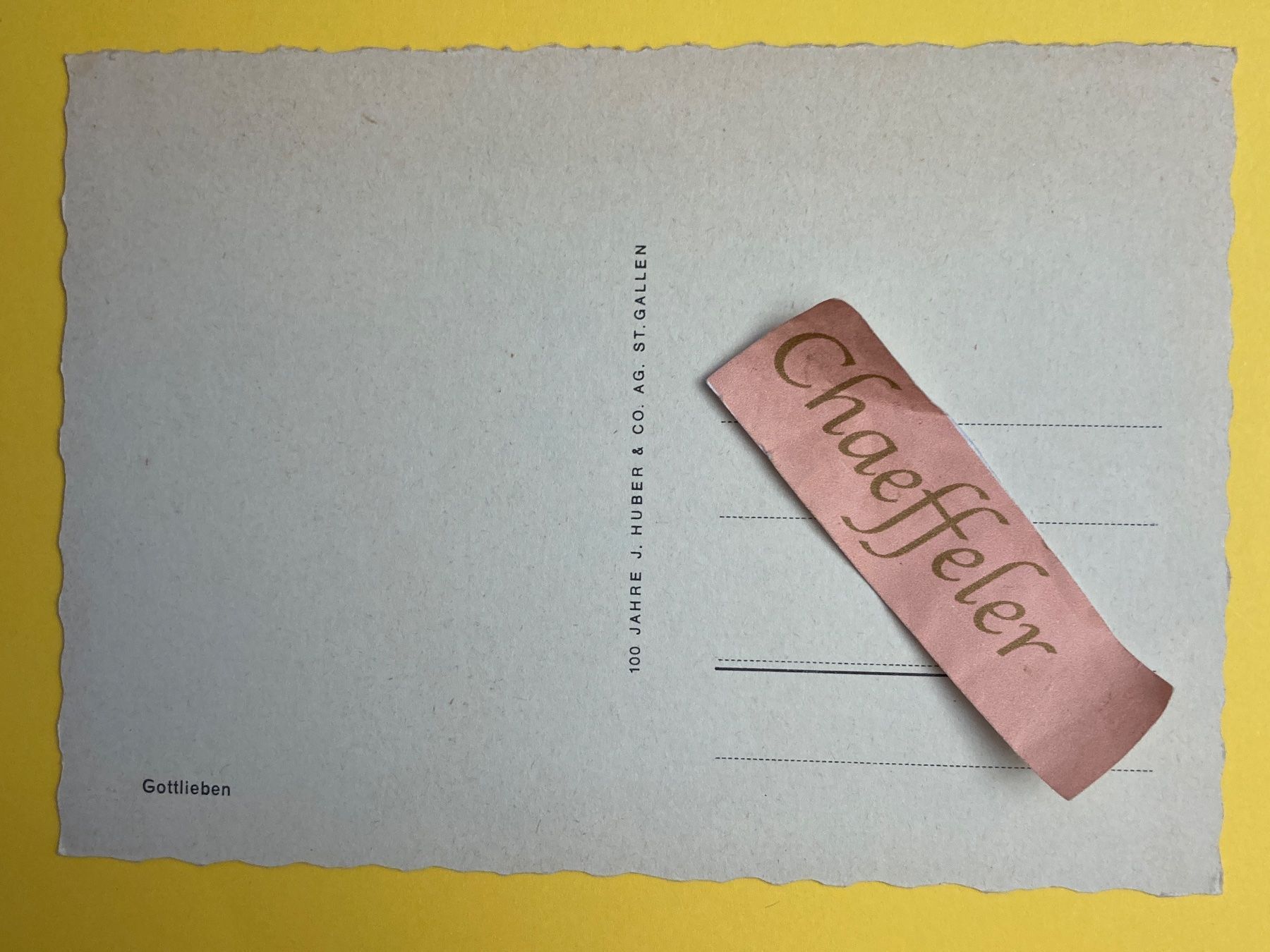 Cartoline postali: Gottlieben  TG – Usato da Zürich venduto da Chaeffeler 1