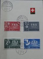 267-270, PAX FDC auf PTT Blatt Kt. ca. 1000.- selten!