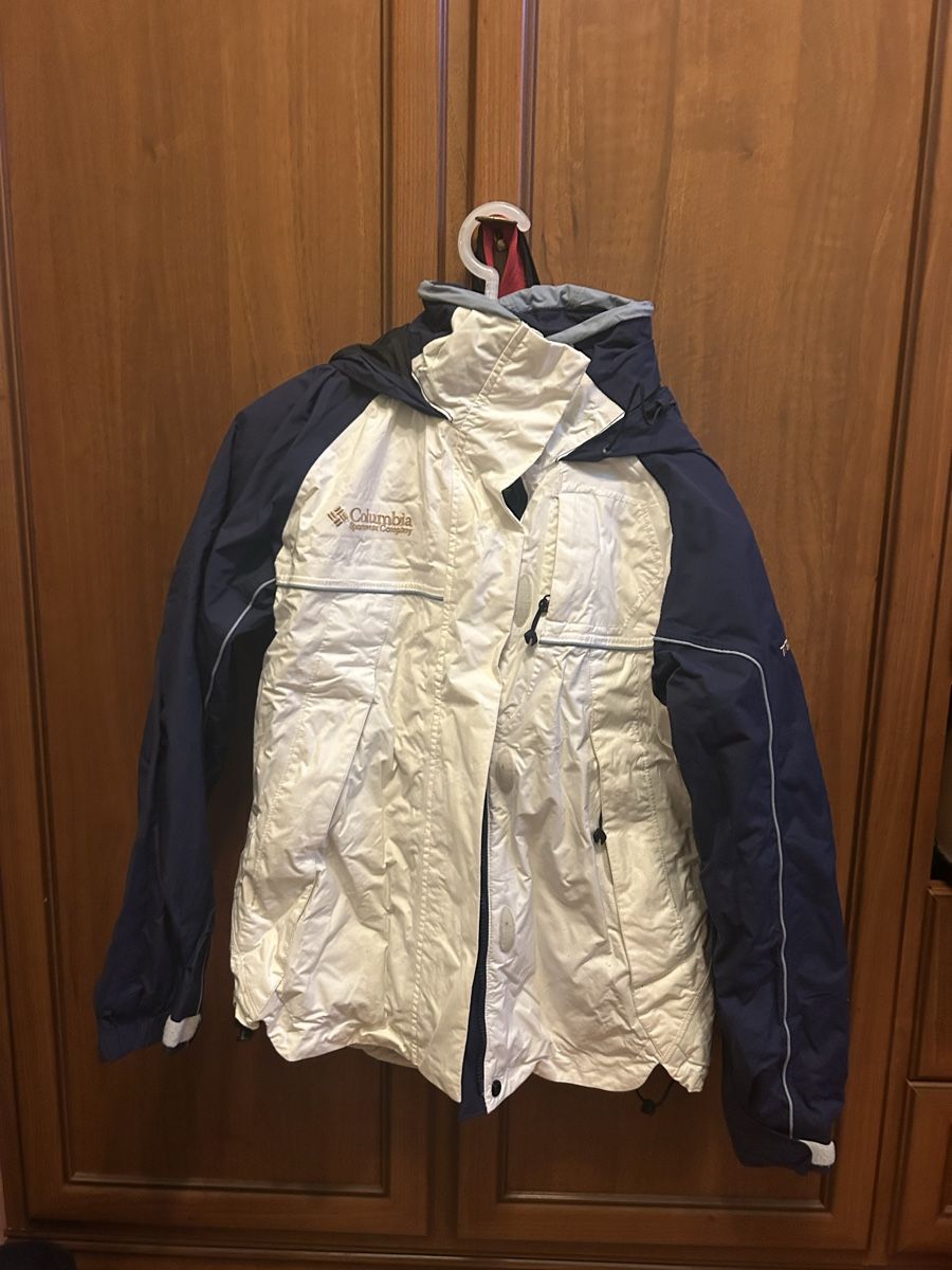 Columbia Giacche: Giacca da sci Columbia bianco blu con cappuccio – Usato da Rivera venduto da ValeShop