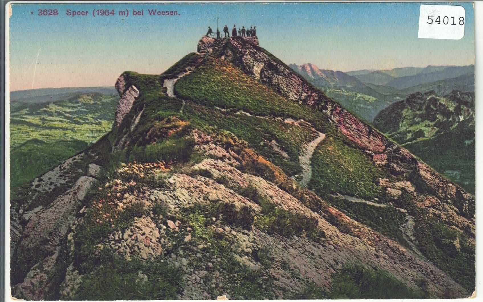 Cartes postales: Speer bei Weesen - animee - Litho – D'occasion à Ettingen par Kartenplanet