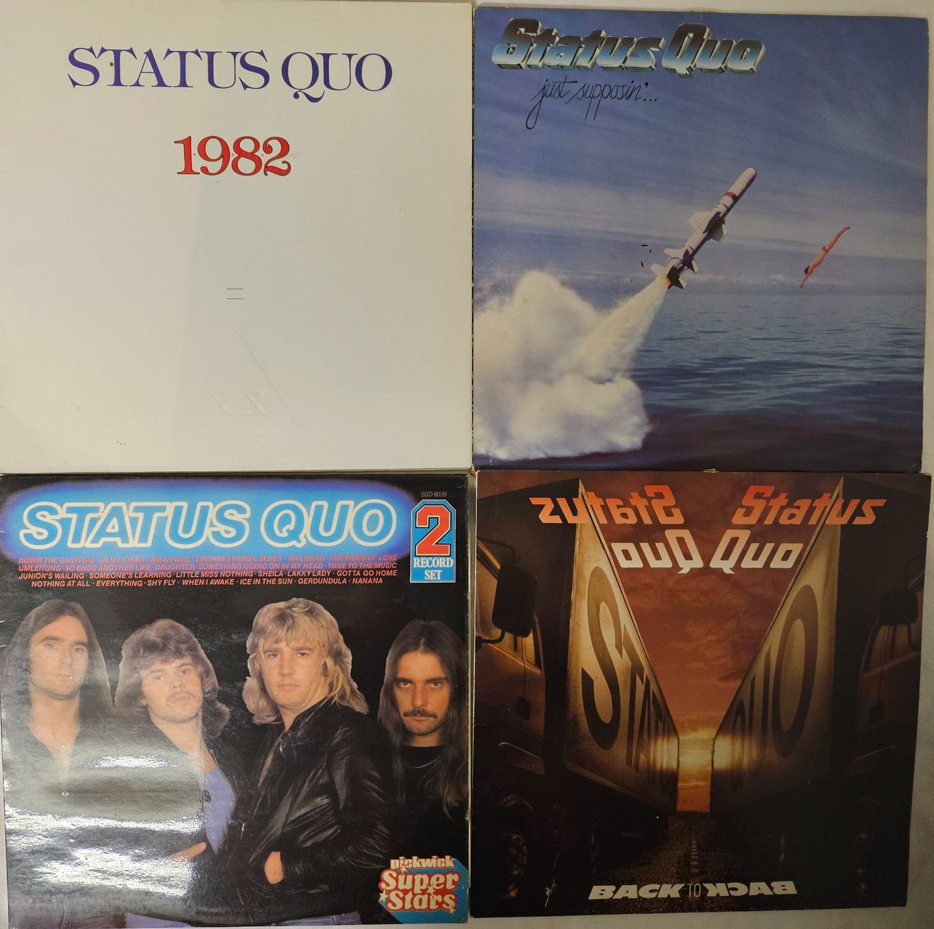 Dischi in vinile: Status Quo - 4 Stück LPs – Usato da Gunzwil venduto da Charro03