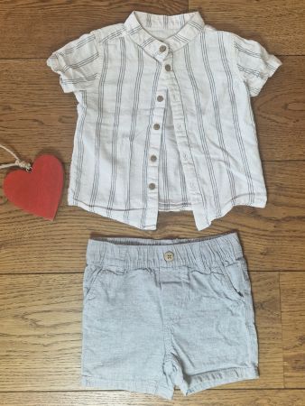 Baby Set C&A Hemd/Shorts Grösse 86 wie neu