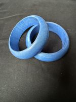 Hellblaue Holzarmreifen (2x)
