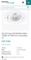 5 spots PHILIPS LED RS141B + 1 spot ESYLUX